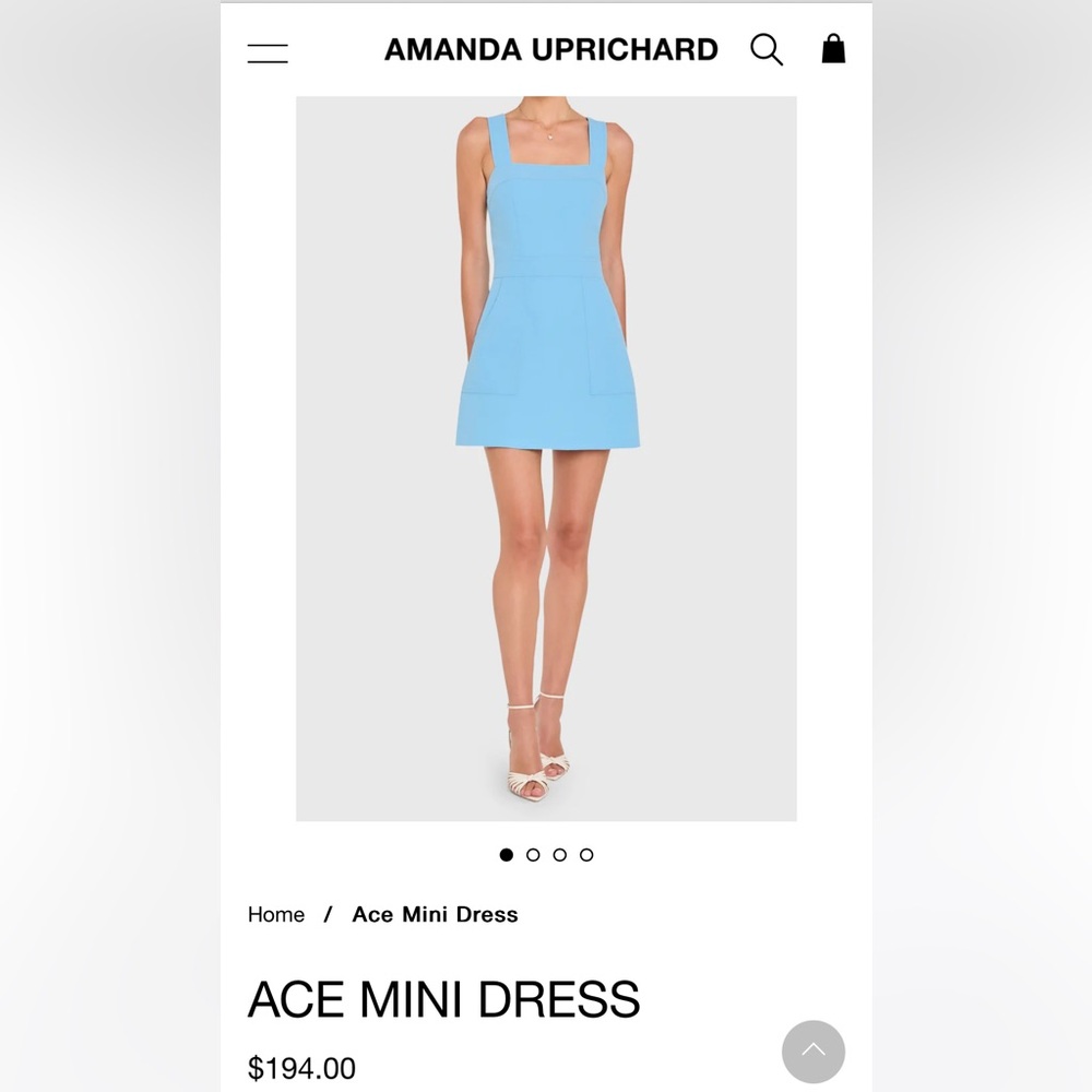 Amanda Uprichard Sky Blue Dress